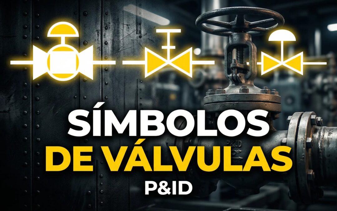 Tabla de símbolos de válvulas en esquemas de procesos