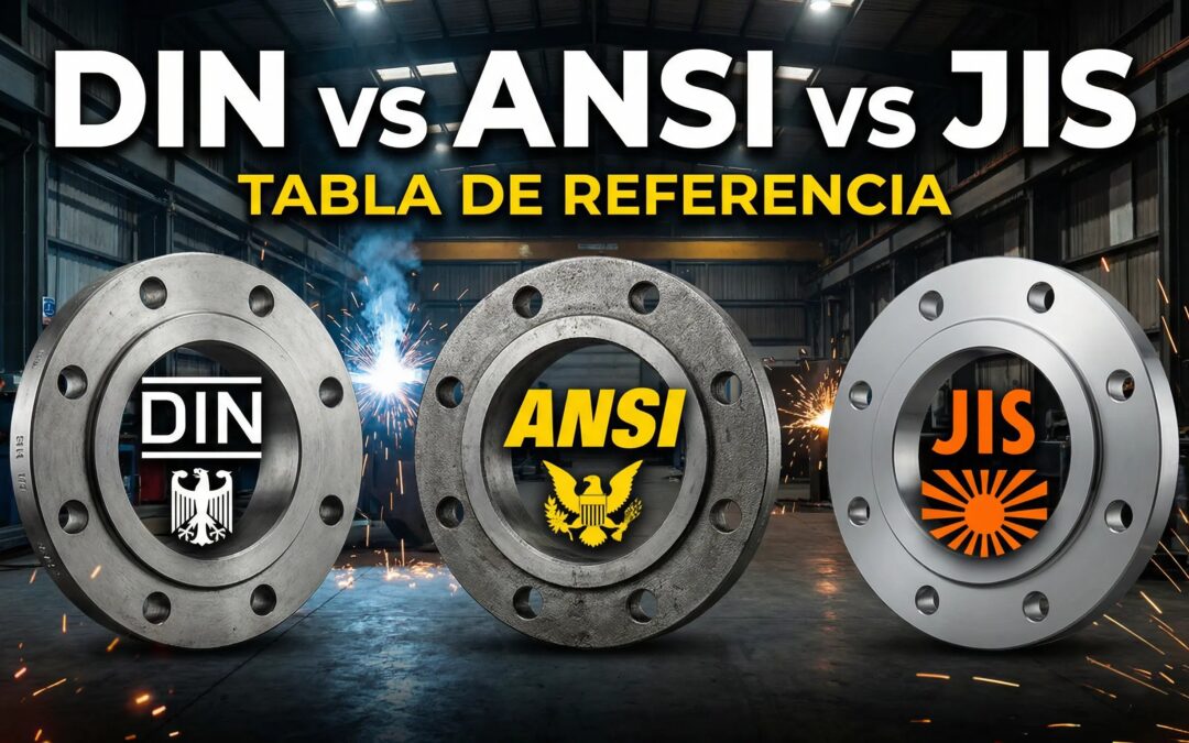 Tabla de referencia DIN, ANSI y JIS