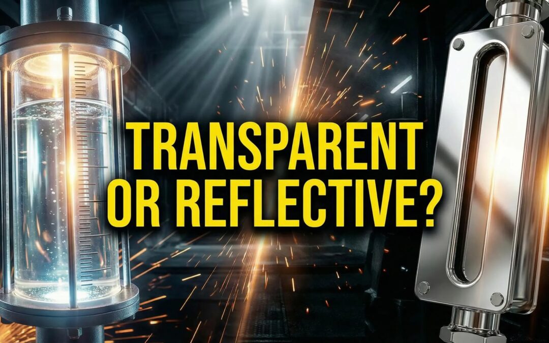 Transparent or reflective level gauge?