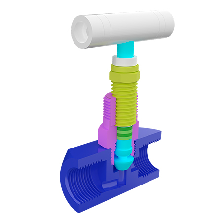 VÁLVULA DE AGUJA ROSCA NPT 3000 PSI